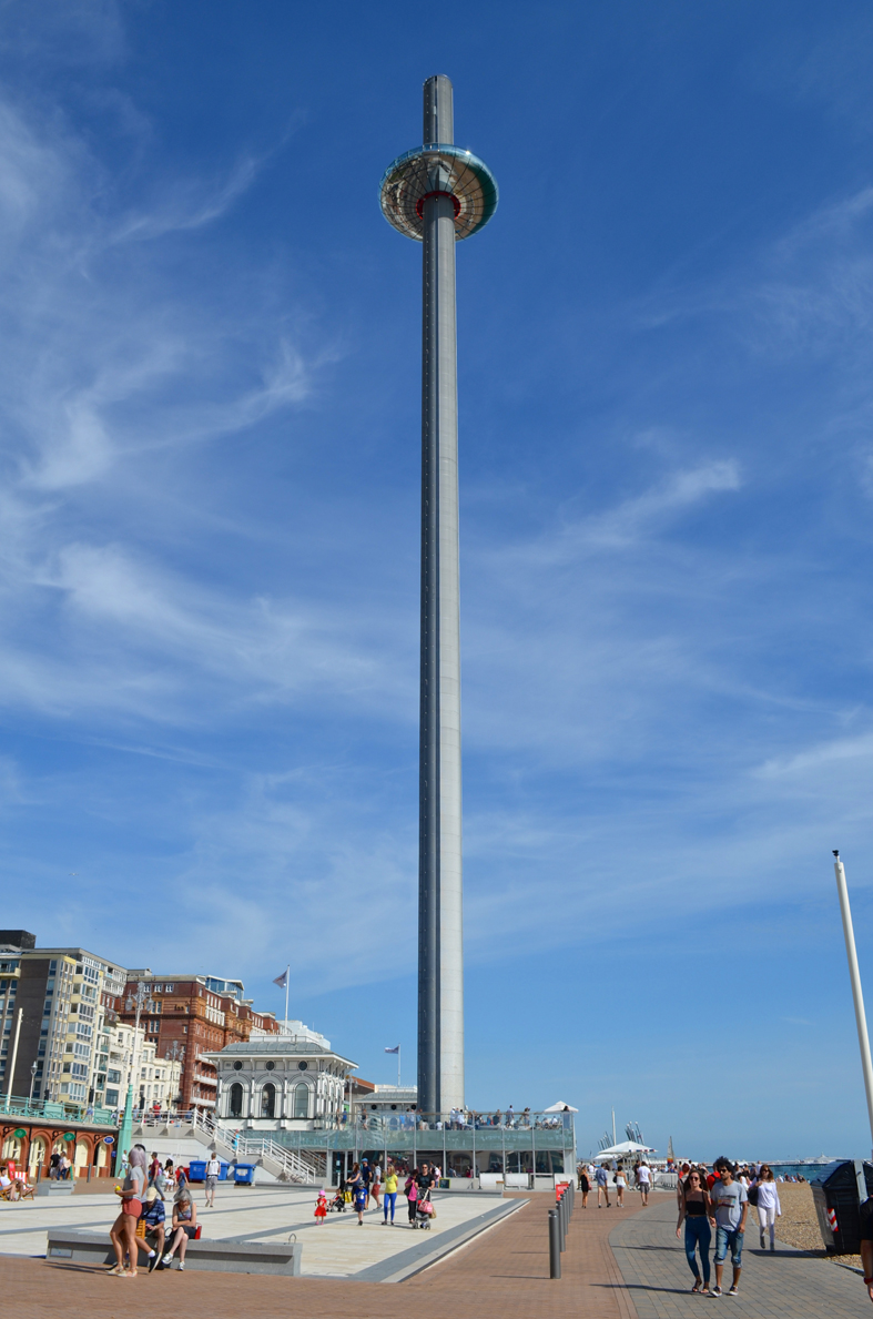 Torre de observação em Brighton - Sete Mil Km - Um dia em Brighton