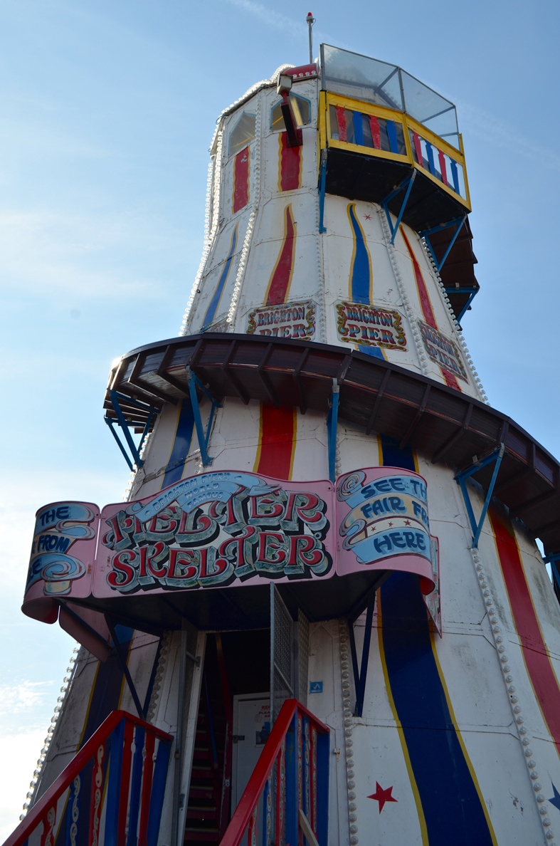 Píer e parque de diversões em Brighton - Sete Mil Km - Um dia em Brighton