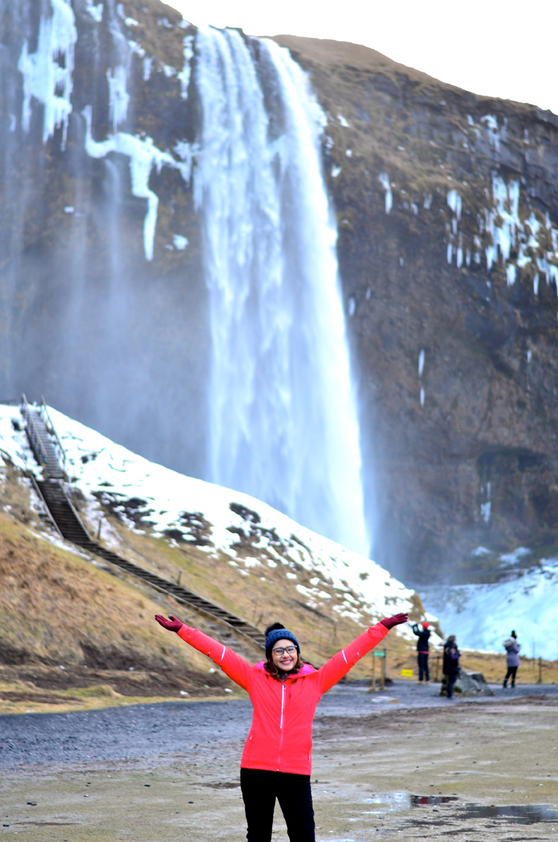 Cachoeira Seljalandsfoss - costa sul da Islândia