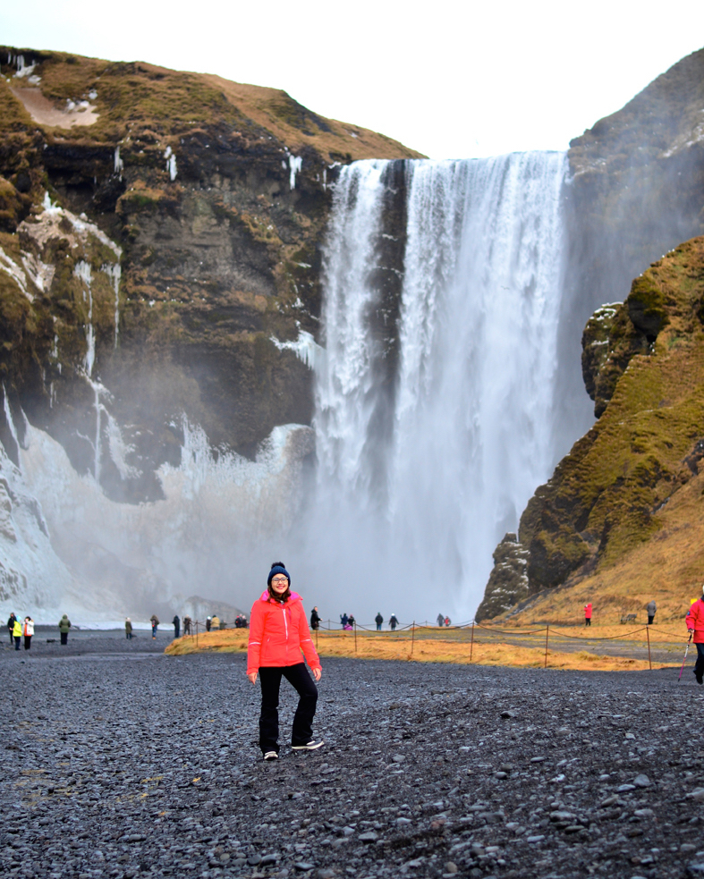 Cachoeira Skogafoss - costa sul da Islândia